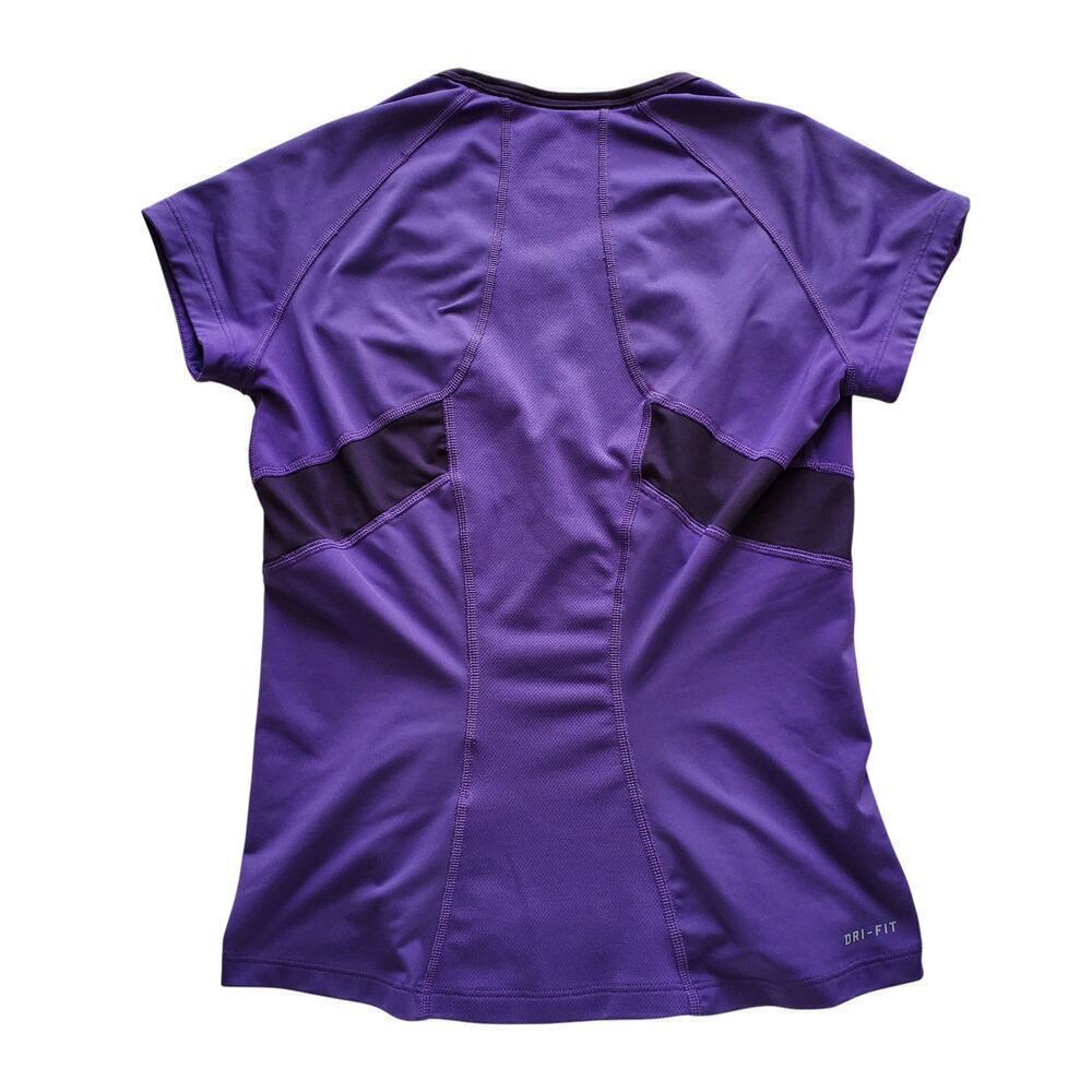 Nike Tennis Dri-Fit T-shirt with Ventilated Panels Purple Pickleball Golf Size S - Picture 7 of 13